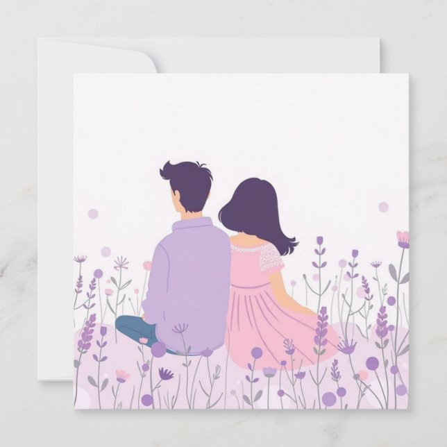 Lavender Daydream Invitation (Front)