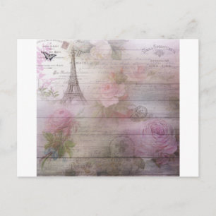 Lavender Decoupage Postcard