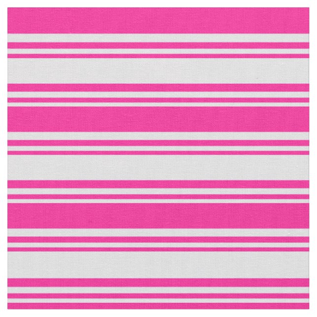 Lavender & Deep Pink Lined Pattern Fabric (Close Up)