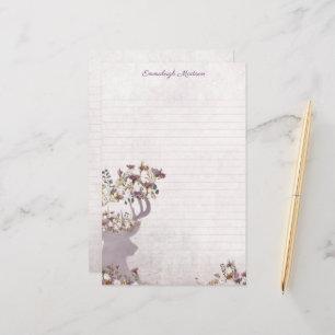 Lavender Deer Dreamy Boho Chic Monogram