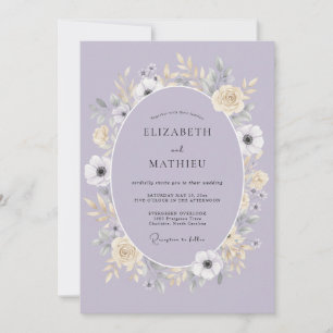 Lavender Delightful Spring Wedding Invitation