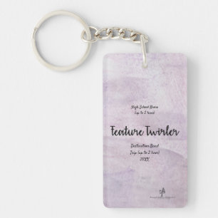 Lavender Delite Feat. Twirler Band Trip Pers. Keychain