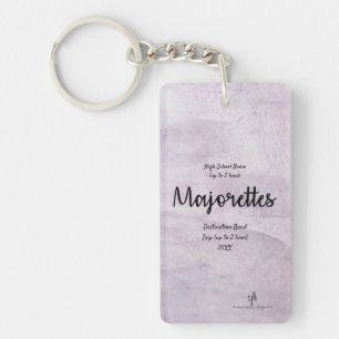 Lavender Delite Majorettes Band Trip Pers. Keychain