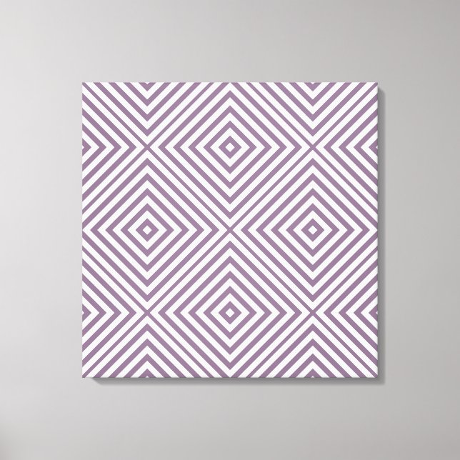 Lavender Diamond Chevron @ Emporiomoffa Canvas Print (Front)