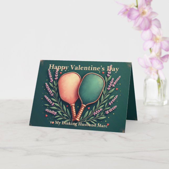 Lavender Dinks & Love Lobs 💘 Valentine's  Card (Orchid)