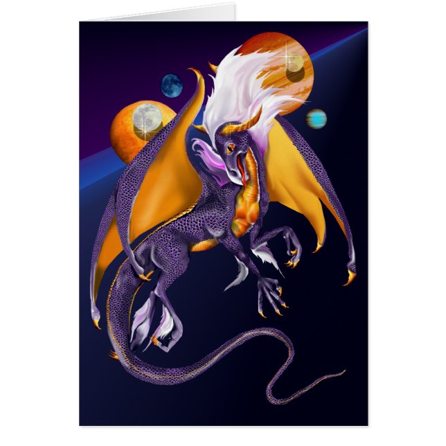 Lavender Dragon Card (Front)