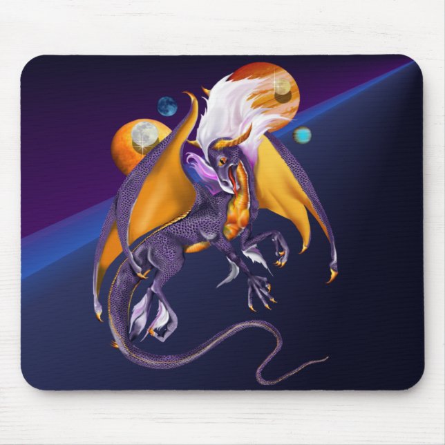 Lavender Dragon Mousepad (Front)