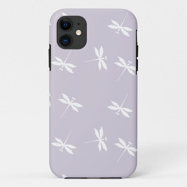 Lavender Dragonfly Phone Case (Back)