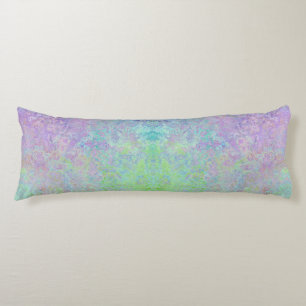 Lavender Dream Neon Pastel Alcohol Ink Abstract Body Pillow