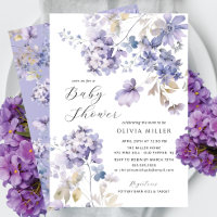 Lavender Dreams Baby Shower Invitations