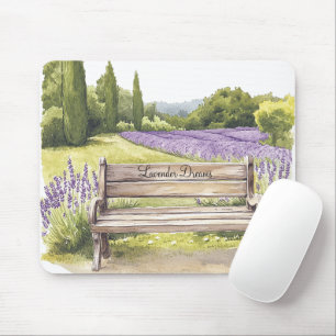 Lavender Dreams Bench Mouse Pad