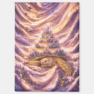 Lavender Dreams Birthday cake Sulcata tortoise Magnet