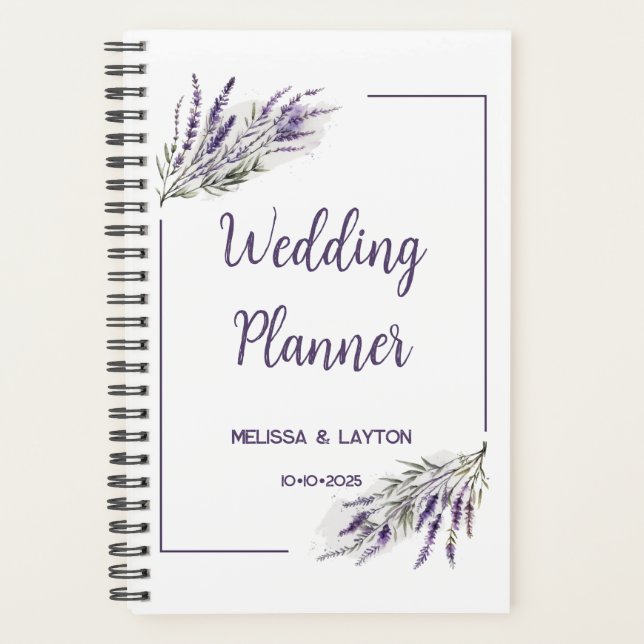 Lavender Dreams: Customizable Wedding Planner (Front)