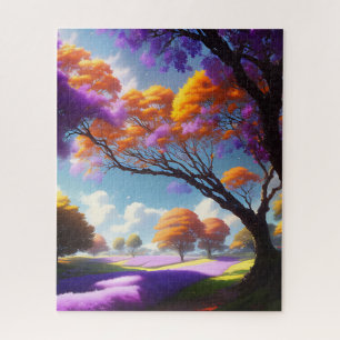 Lavender Dreams Under Jacaranda Skies, Jigsaw Puzzle