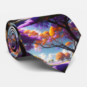 Lavender Dreams Under Jacaranda Skies, Tie