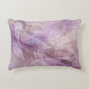 Lavender Dreamy Swirl Lilac Mauve Lavender Accent Pillow