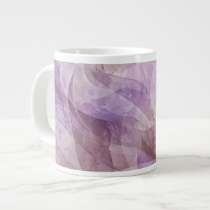 Lavender Dreamy Swirl Lilac Mauve Lavender Large Coffee Mug