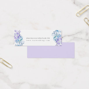 Lavender Dusty Blue Floral Site Mariage RSVP