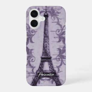 Lavender Eiffel Tower iPhone Case
