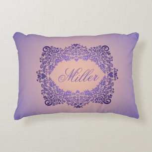 Lavender Elegance Personalized Accent Pillow