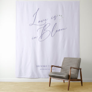 Lavender Elegant Bridal Shower Backdrops Banner Tapestry