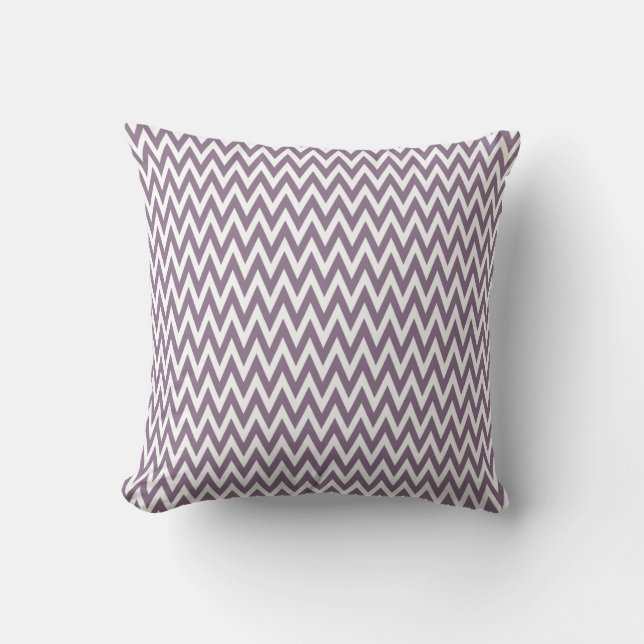 Lavender Elegant Chevron Design Throw Pillow (Front)