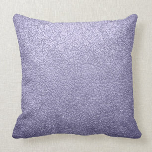 Lavender Elegant Leather Look Throw Pillow