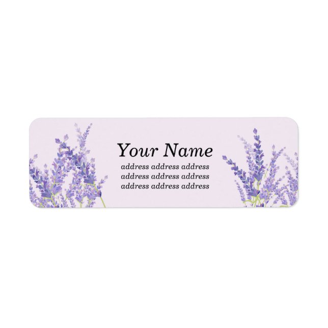 lavender, elegant, modern, trendy, floral , purple (Front)