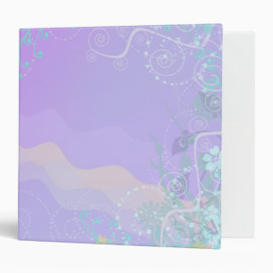 LAVENDER ELEGANT SWIRLS BINDER