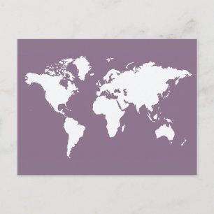 Lavender Elegant World Postcard