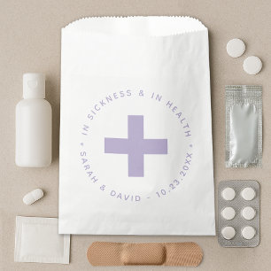 Lavender Emergency Kit In Sickness and in Health  Favour Bag