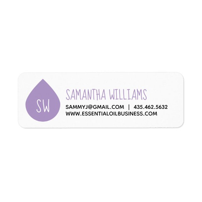 Lavender Essential Oil Drop Product Business (Devant)