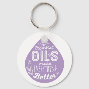 Lavender Essential Oil Keychain