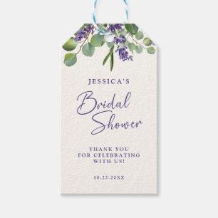 Lavender & Eucalyptus Bridal Shower Gift Tag