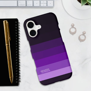 Lavender Fade Gradient Colour Stripes 