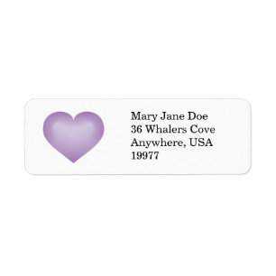 Lavender fade heart
