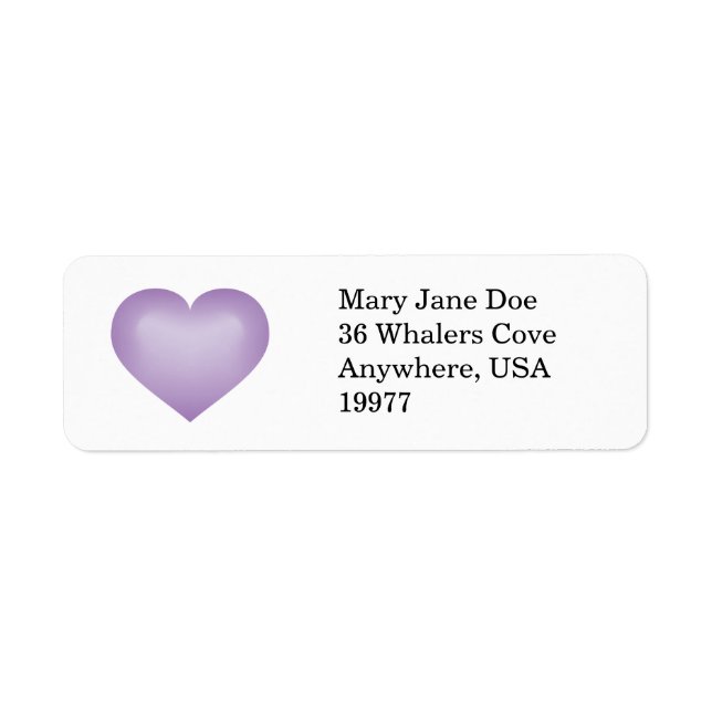 Lavender fade heart (Front)