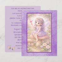 Lavender Fairy Birthday Party Digital Download