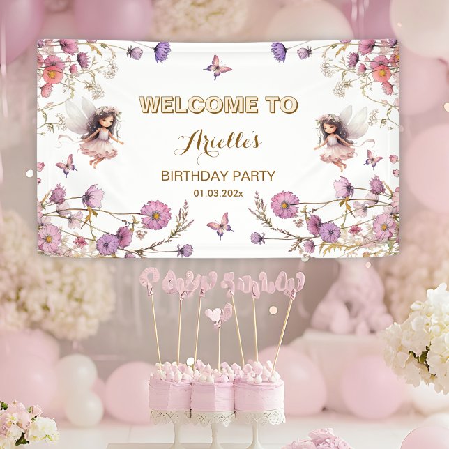 Lavender Fairy wildflower pixie Welcome Sign (Creator Uploaded)