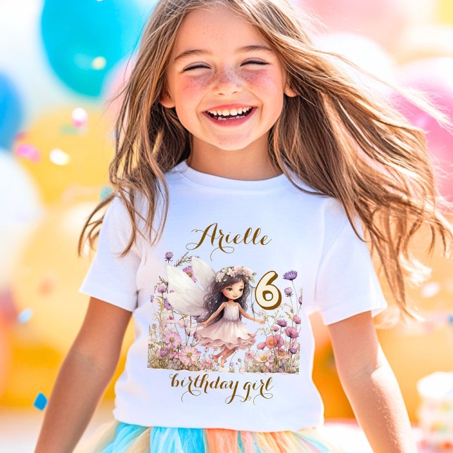 Lavender Fantasy Fairy wildflower pastel birthday T-Shirt (Creator Uploaded)