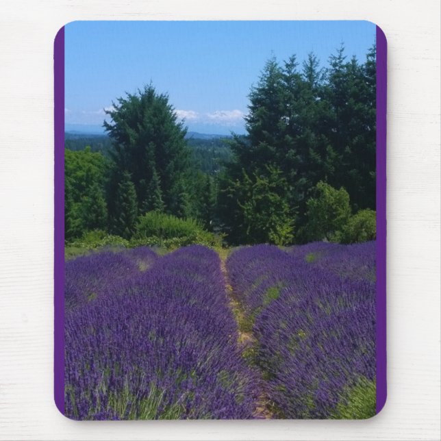 Lavender Farm Mouse Pad (Front)