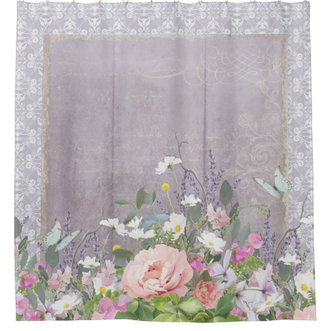 Lavender Farmhouse Country Rustic Floral Peonies (Front)