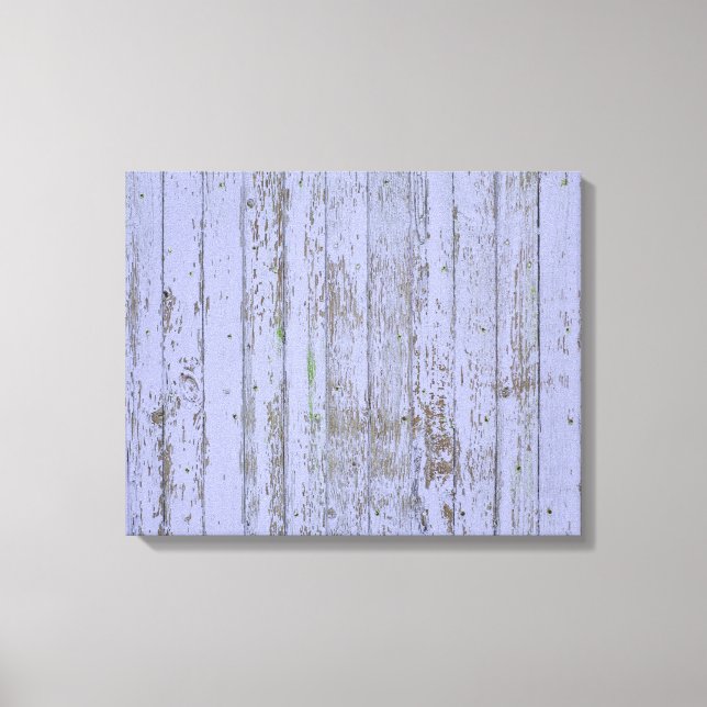 Lavender Faux Wood Texture Stretched Canvas Print (Front)