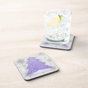Lavender Festif Noël Arbre Dessous de verre en pla