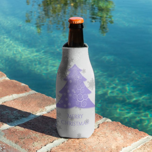 Lavender Festive Christmas Tree Bottle Cooler (In Situ Pool)