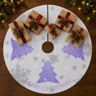 Lavender Festive Christmas Tree Skirt