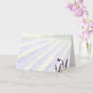 Lavender field card
