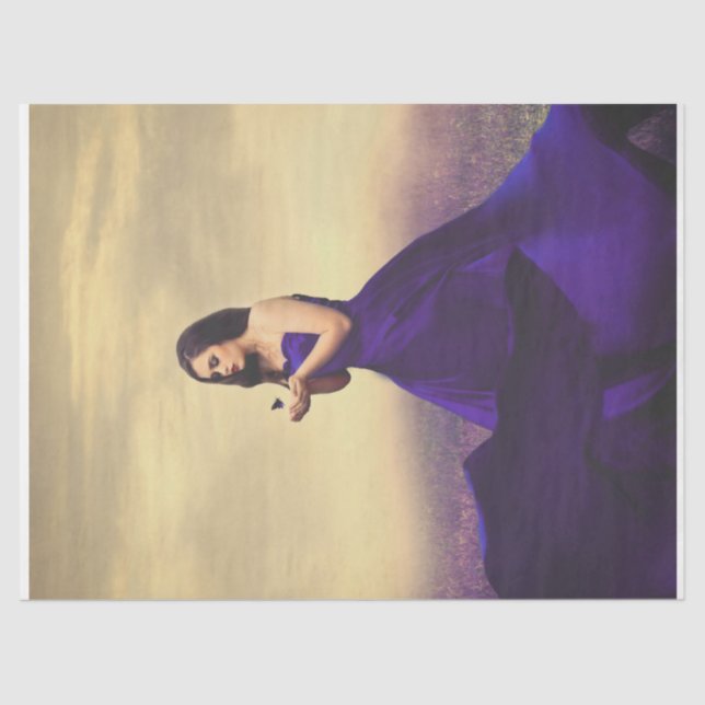 Lavender Field Fae - Decoupage Tissue Paper (Front)