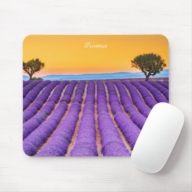 Lavender field in Provence Mouse Pad (With Mouse)