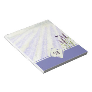 Lavender field notepad